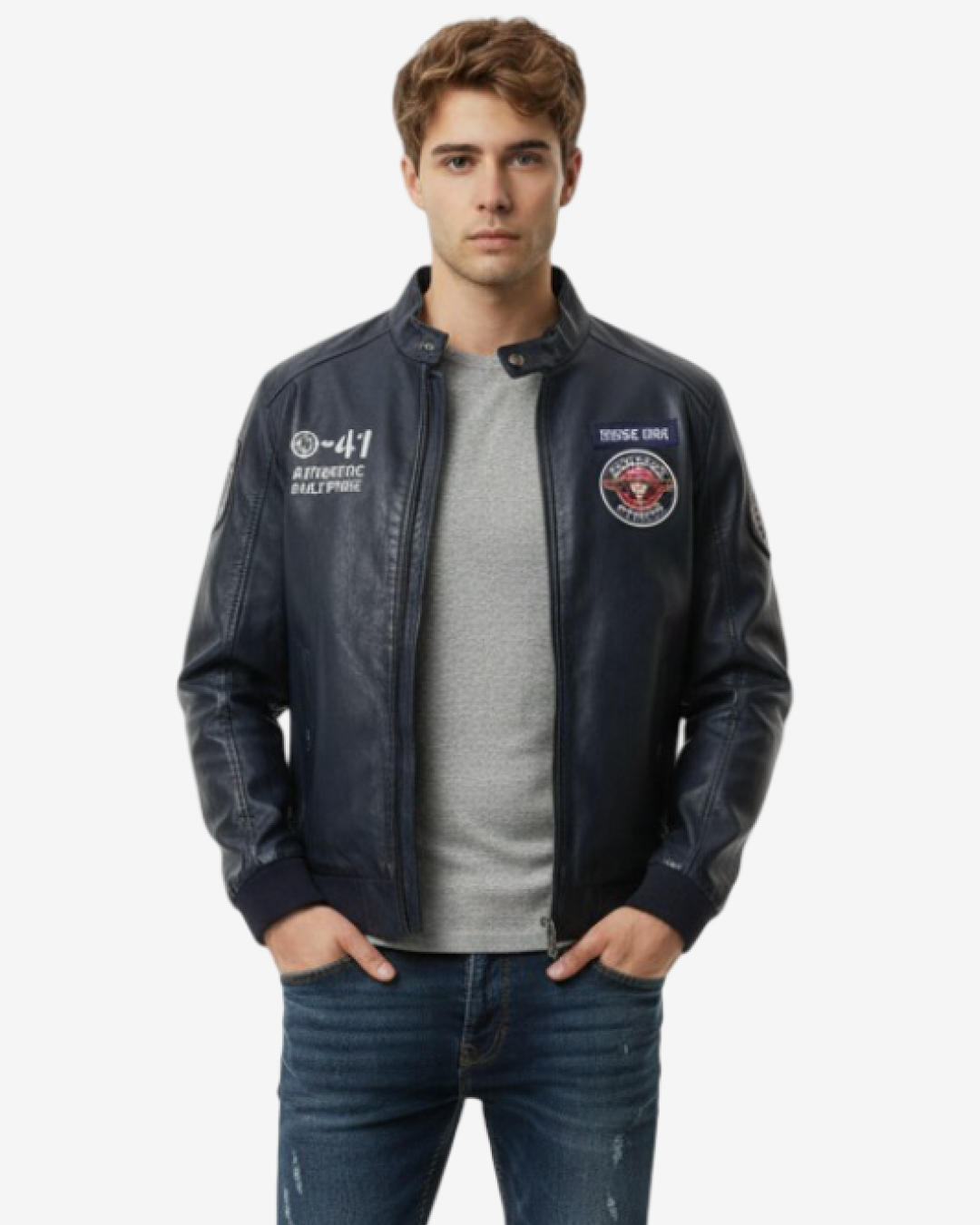 Men's Leather Jacket - Esrange