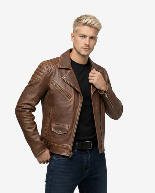 Men's Leather Jacket - Budapest