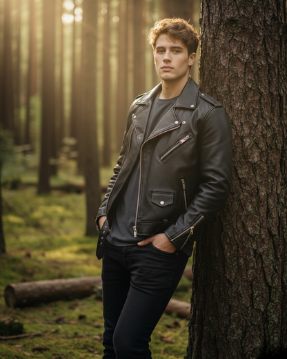 Men's Leather Jacket - Roma