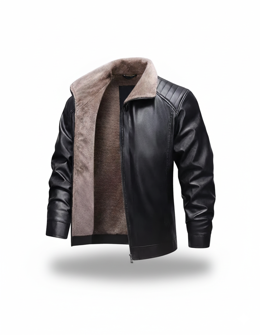 Men's Leather Jacket - Bergen