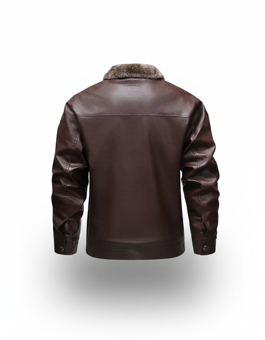 Men's Leather Jacket - Bergen