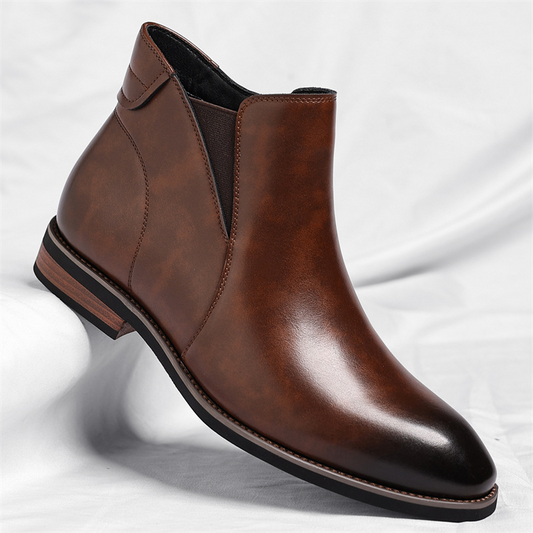 Cristiano Faux Leather Chelsea Boots