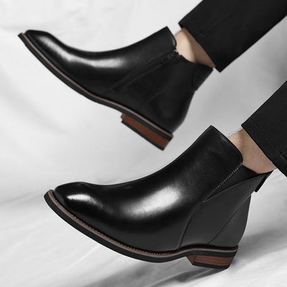 Cristiano Faux Leather Chelsea Boots