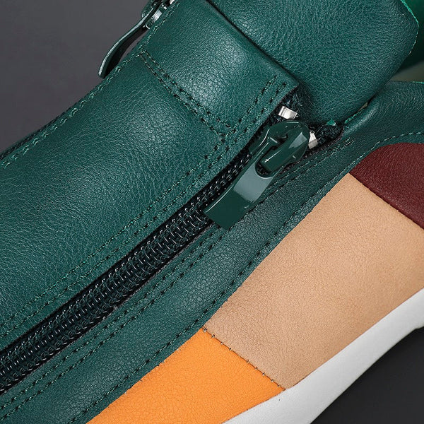Claude Monet Leather Sneakers